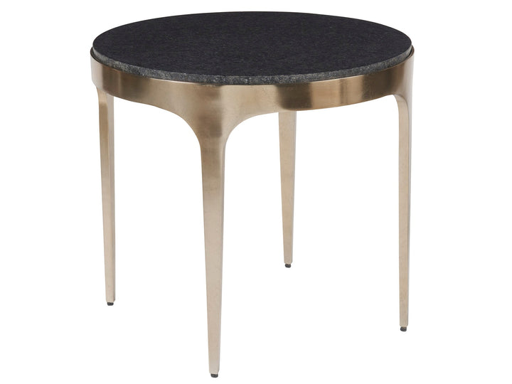 SwayLiving SwayLiving Scarlett End Table Black Granite/Antique Champagne