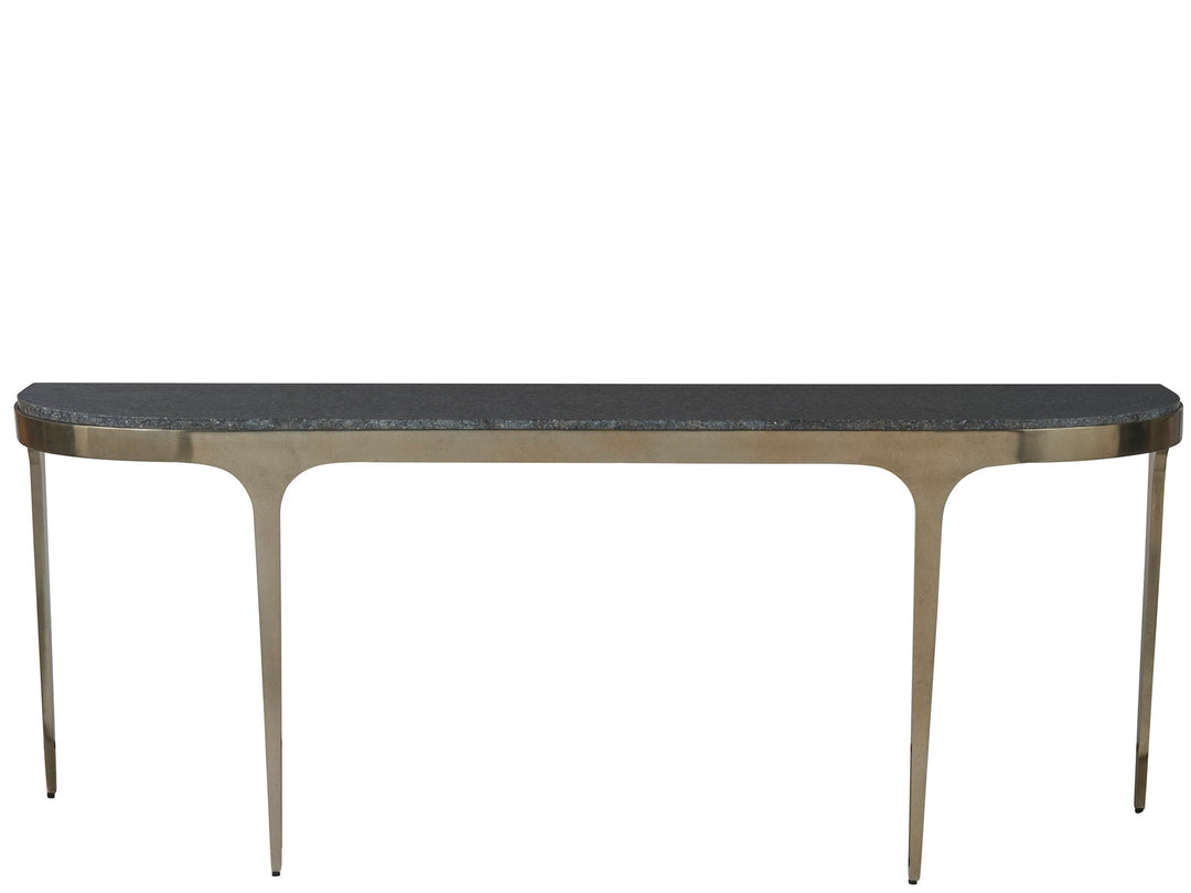 SwayLiving SwayLiving Scarlett Console Table Black Granite/Antique Champagne