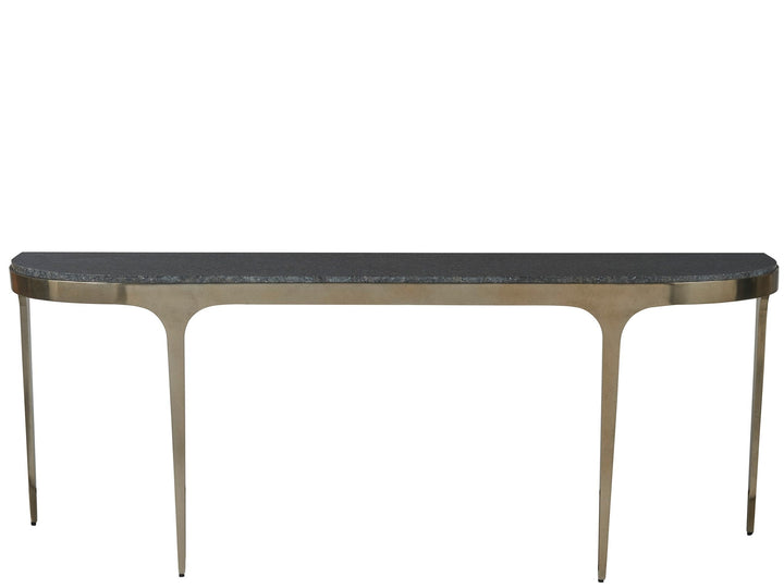 SwayLiving SwayLiving Scarlett Console Table Black Granite/Antique Champagne