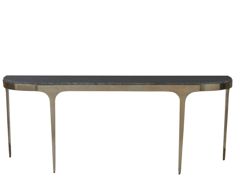 SwayLiving SwayLiving Scarlett Console Table Black Granite/Antique Champagne