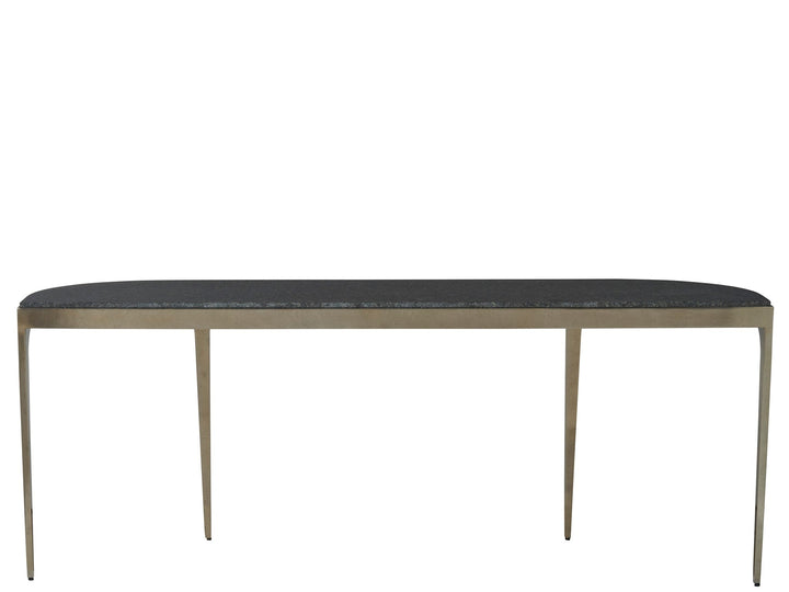 SwayLiving SwayLiving Scarlett Console Table Black Granite/Antique Champagne