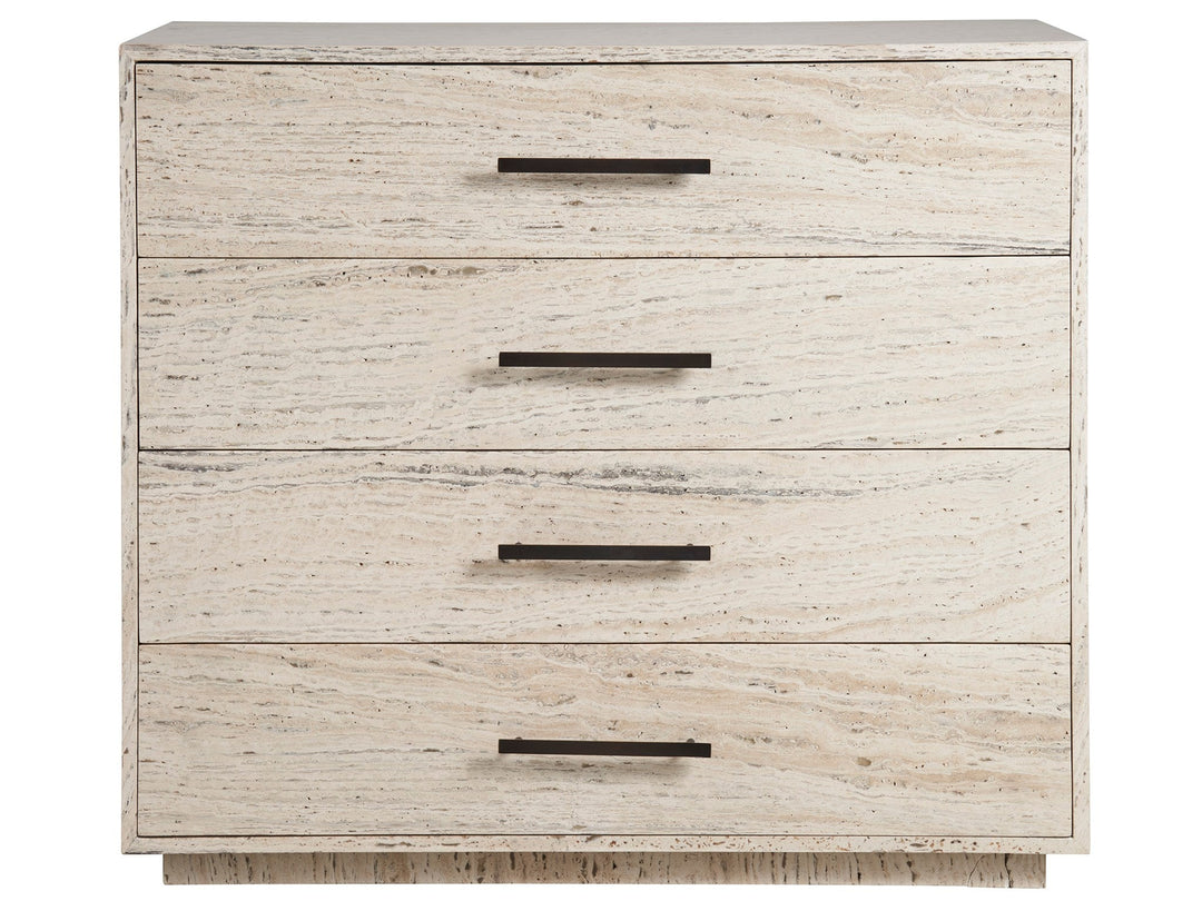 SwayLiving SwayLiving Dove Drawer Chest White Travertine