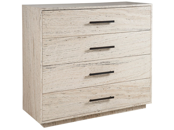SwayLiving SwayLiving Dove Drawer Chest White Travertine