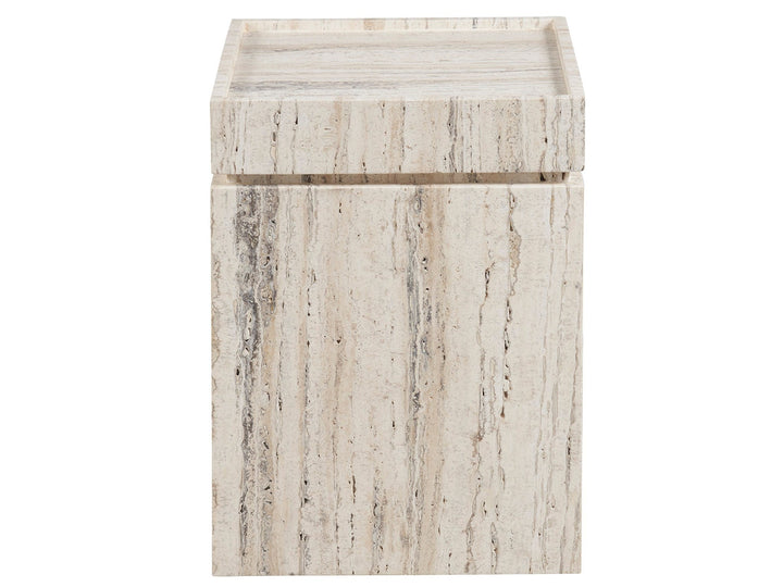 SwayLiving SwayLiving Daxton Accent Table White Travertine