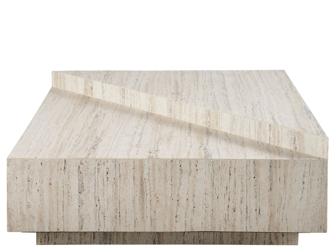SwayLiving SwayLiving Daxton Cocktail Table White Travertine