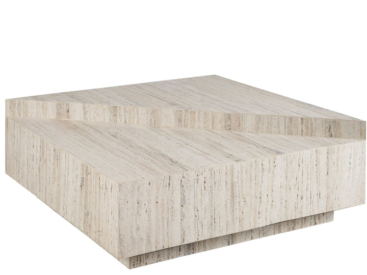 SwayLiving SwayLiving Daxton Cocktail Table White Travertine