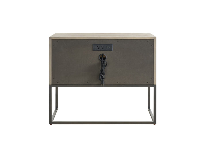 SwayLiving SwayLiving Boulder Metal Base Nightstand Boulder