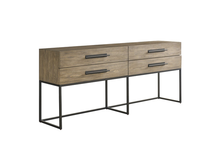 SwayLiving SwayLiving Boulder Metal Base Console Boulder