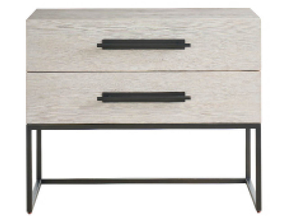 SwayLiving SwayLiving River Rock Metal Base Nightstand River Rock