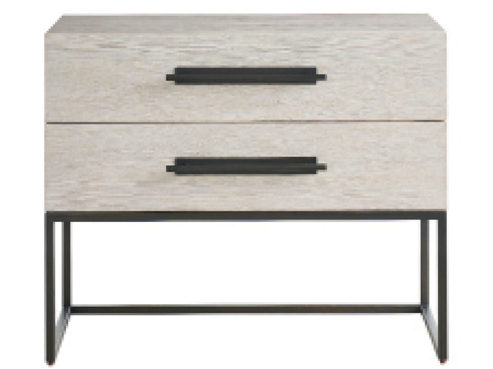 SwayLiving SwayLiving River Rock Metal Base Nightstand River Rock