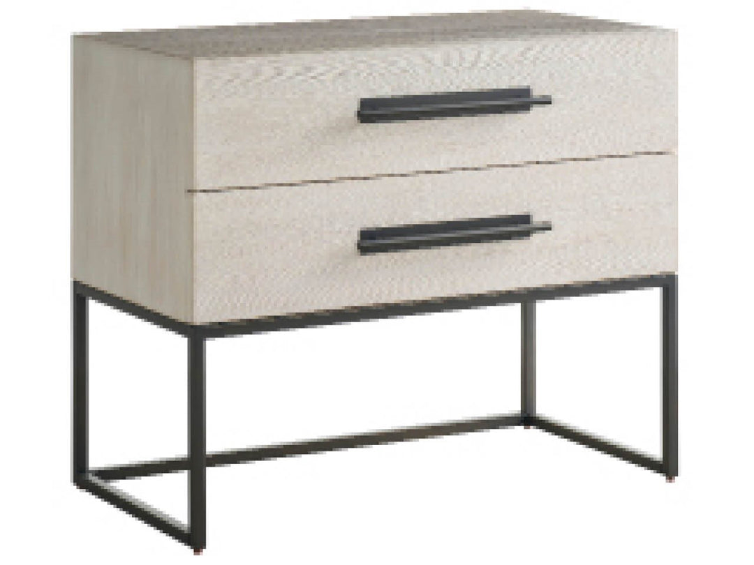 SwayLiving SwayLiving River Rock Metal Base Nightstand River Rock
