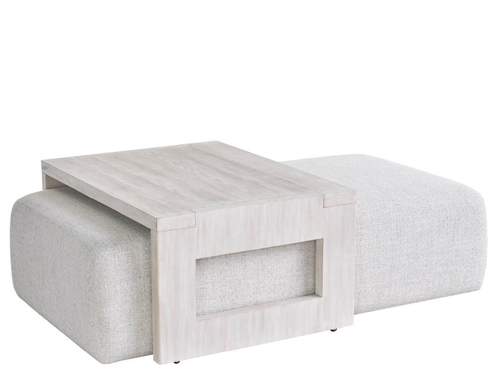 SwayLiving SwayLiving River Rock Nesting Cocktail Ottoman River Rock