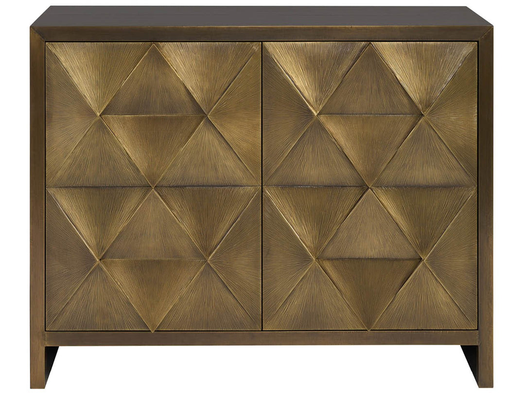 SwayLiving SwayLiving Origami Hall Chest Aged Gold