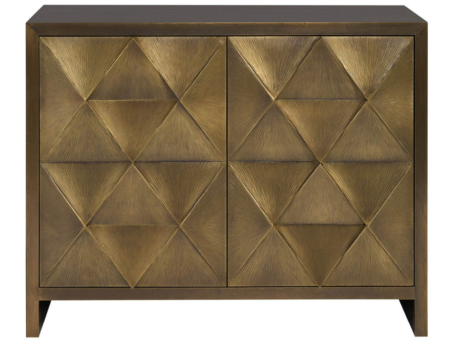 SwayLiving SwayLiving Origami Hall Chest Aged Gold