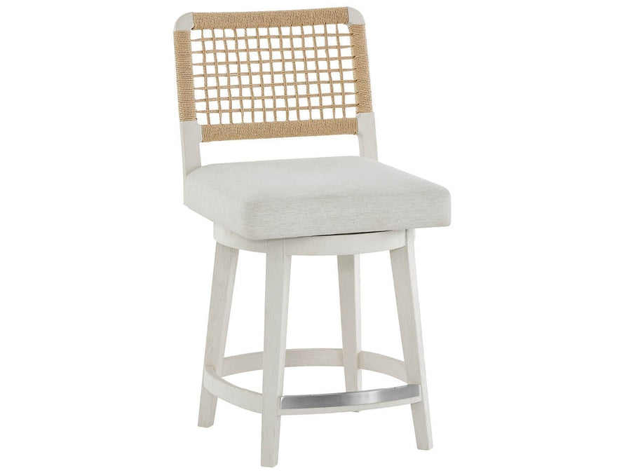 SwayLiving SwayLiving Dockside Swivel Counter Stool White Pine