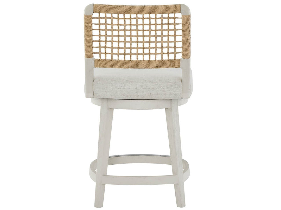 SwayLiving SwayLiving Dockside Swivel Counter Stool White Pine