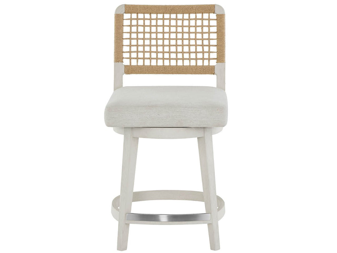 SwayLiving SwayLiving Dockside Swivel Counter Stool White Pine