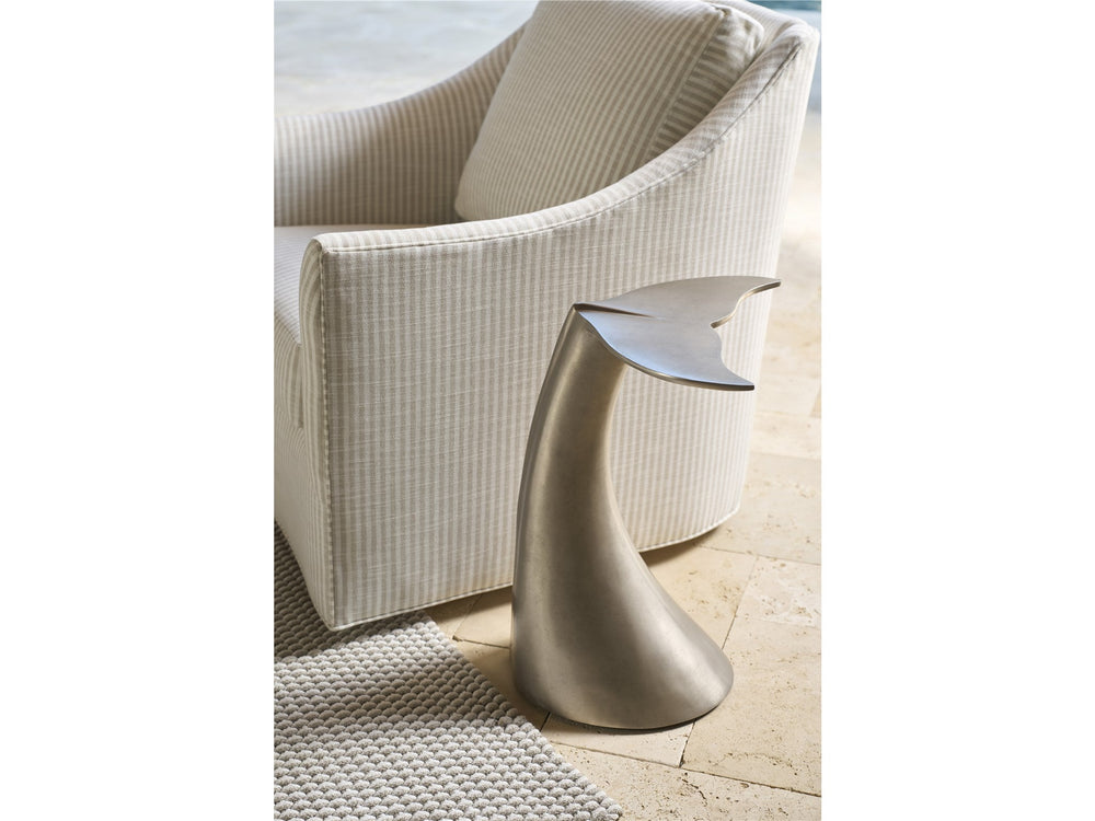 SwayLiving SwayLiving Whale Tail Accent Table Antique Nickel
