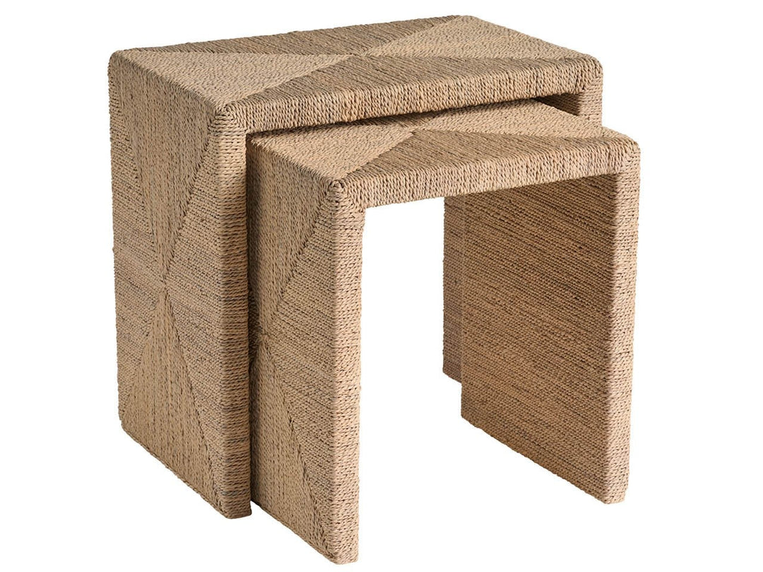 SwayLiving SwayLiving Abaca Nesting Tables Natural Oak