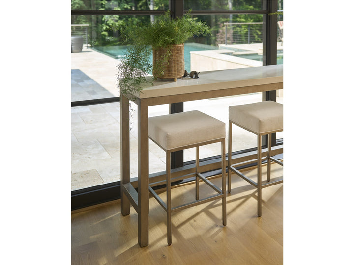 SwayLiving SwayLiving Oasis Console W Stools Antique Nickel