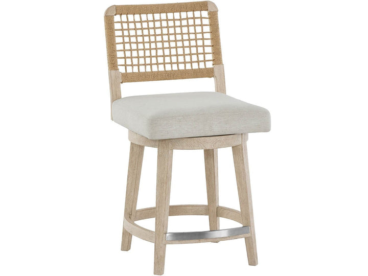 SwayLiving SwayLiving Shoreline Swivel Counter Stool White Pine