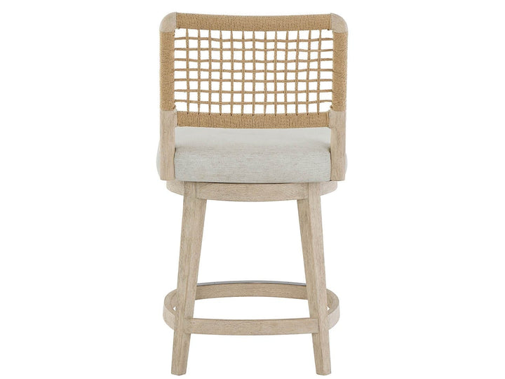 SwayLiving SwayLiving Shoreline Swivel Counter Stool White Pine