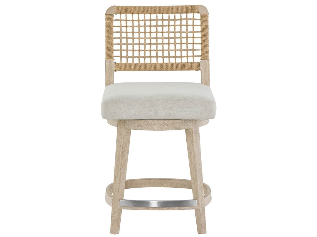 SwayLiving SwayLiving Shoreline Swivel Counter Stool White Pine