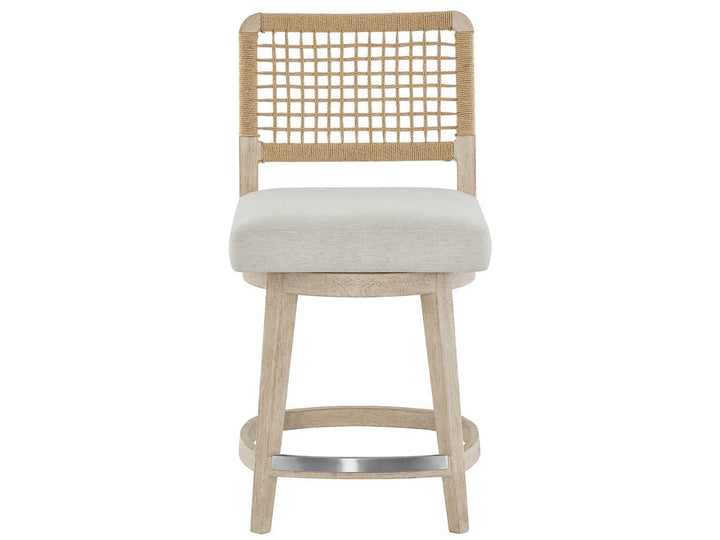 SwayLiving SwayLiving Shoreline Swivel Counter Stool White Pine