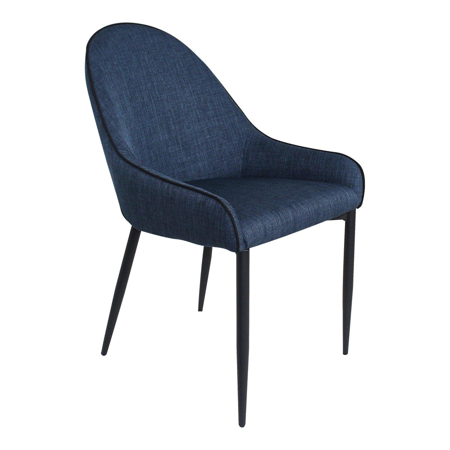 Lapis Dining Chair Dark Blue - Set Of Two - SwayLiving