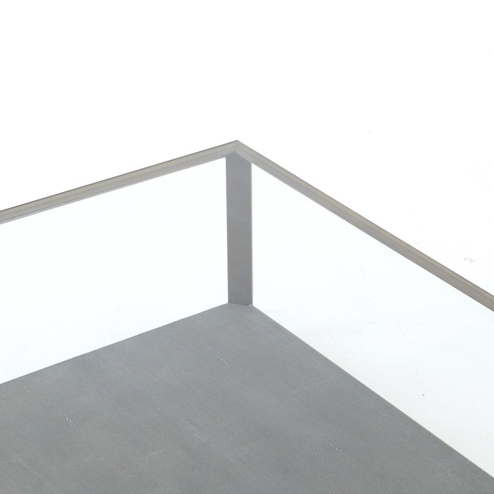 Shagreen Shadow Box Coffee Table - SwayLiving