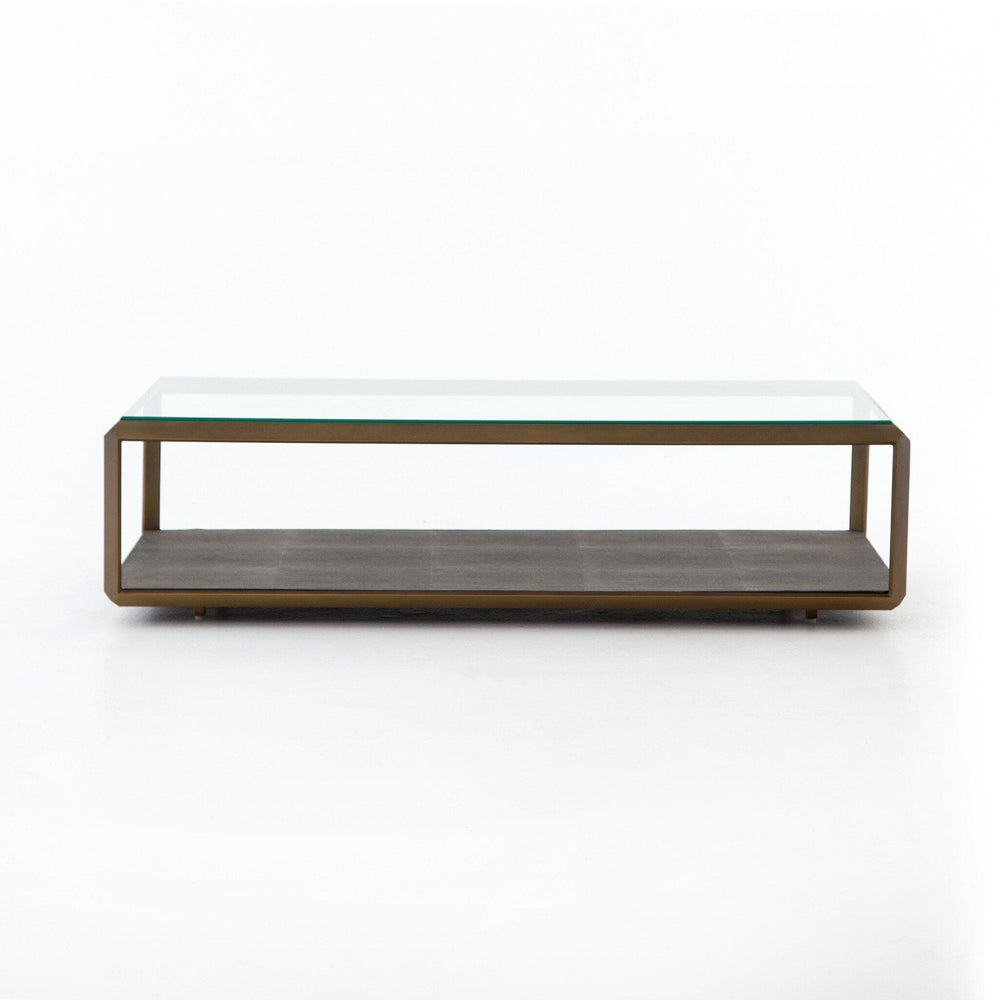 Shagreen Shadow Box Coffee Table - SwayLiving