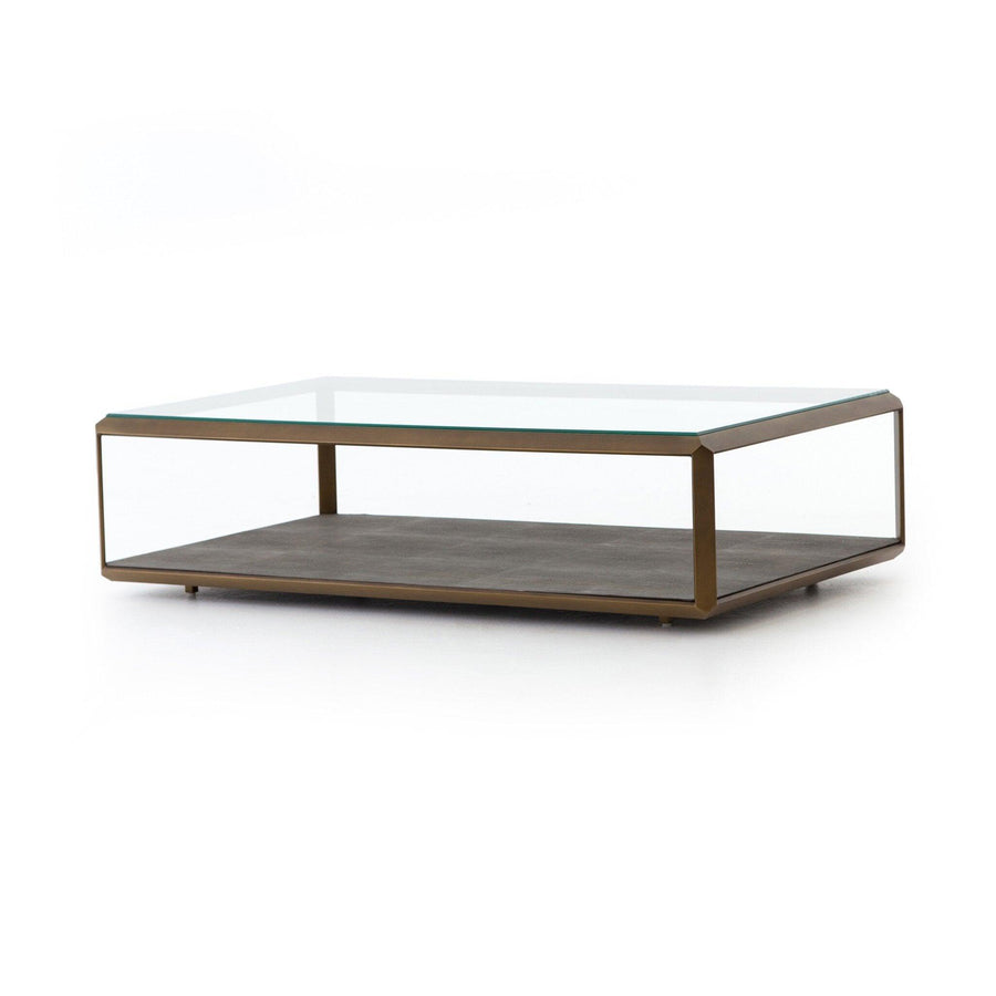 Shagreen Shadow Box Coffee Table - SwayLiving