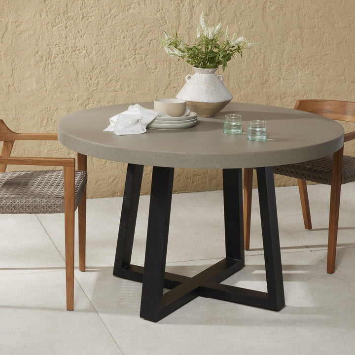 Cyrus Outdoor Round Dining Table - SwayLiving