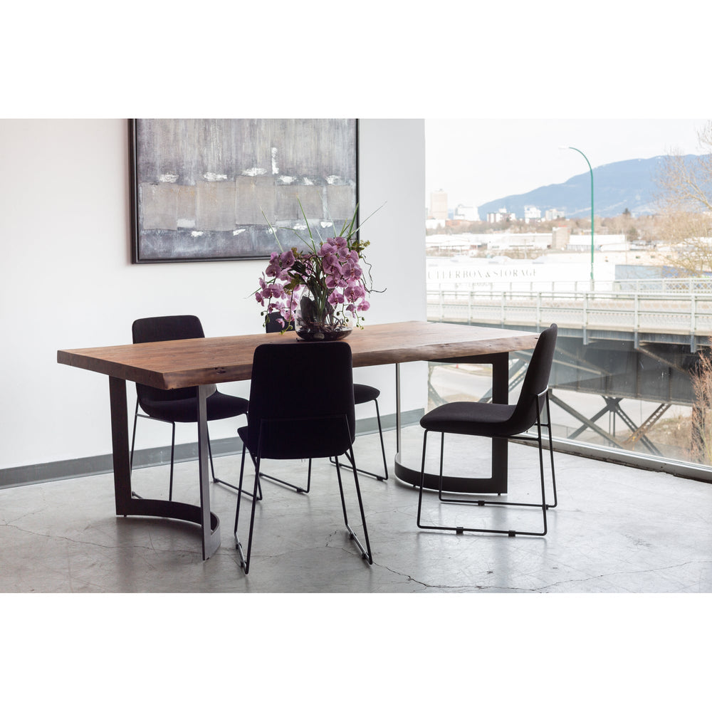 SwayLiving - Bent Dining Table Extra Small Smoked - VE-1036-03-0 | SwayLiving