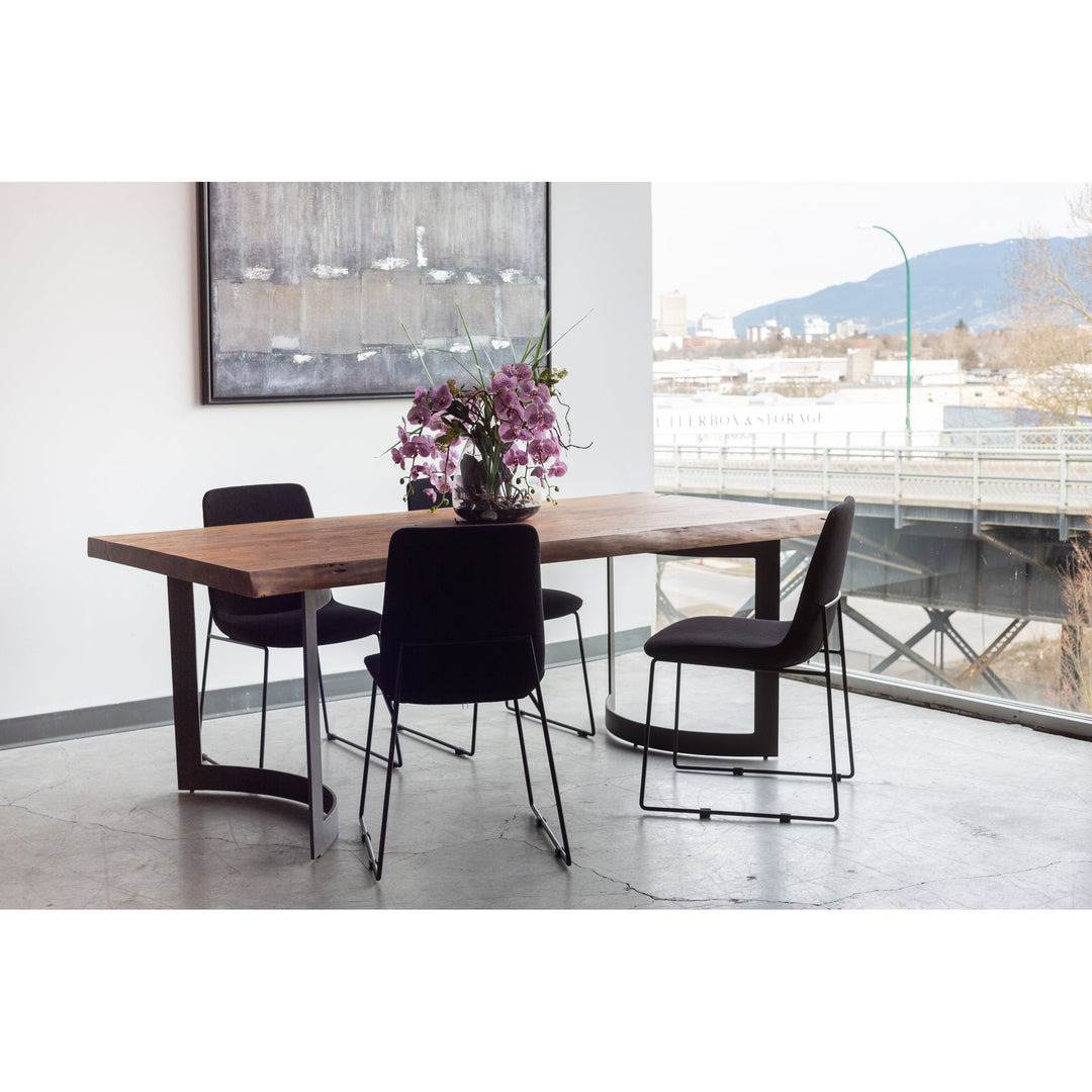 SwayLiving - Bent Dining Table Extra Small Smoked - VE-1036-03-0 | SwayLiving