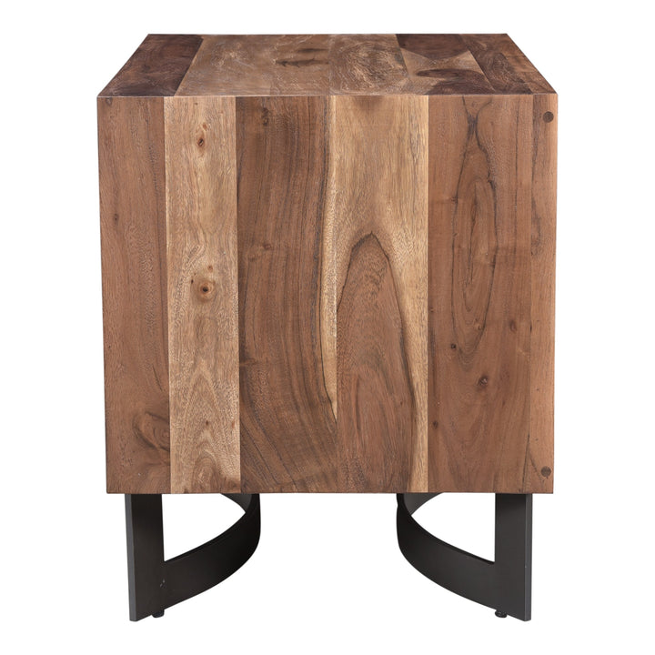 SwayLiving - Bent Nightstand Smoked - VE-1096-03-0 | SwayLiving