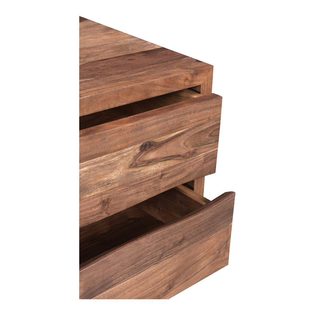 SwayLiving - Bent Nightstand Smoked - VE-1096-03-0 | SwayLiving