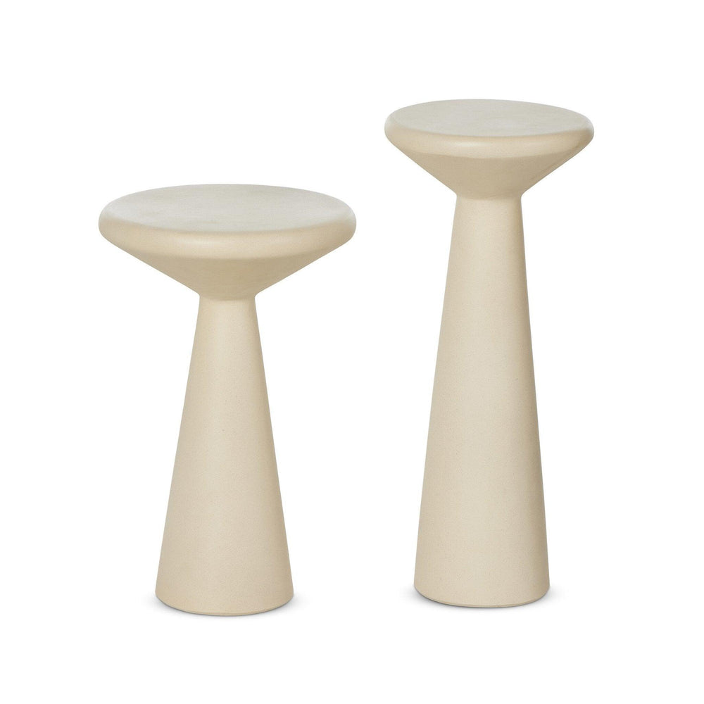Ravine Concrete Accent Tables Set Of 2 - SwayLiving