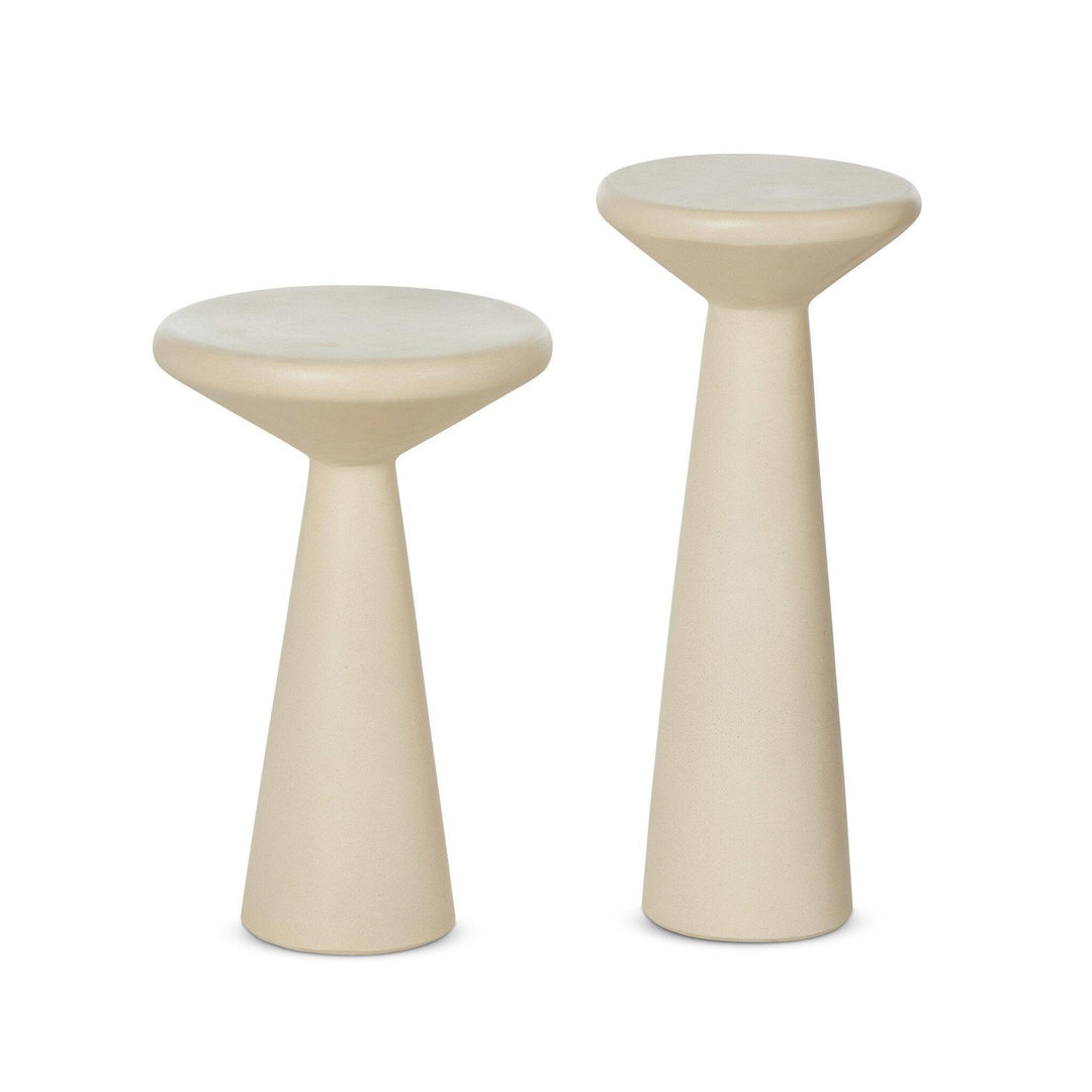 Ravine Concrete Accent Tables Set Of 2 - SwayLiving