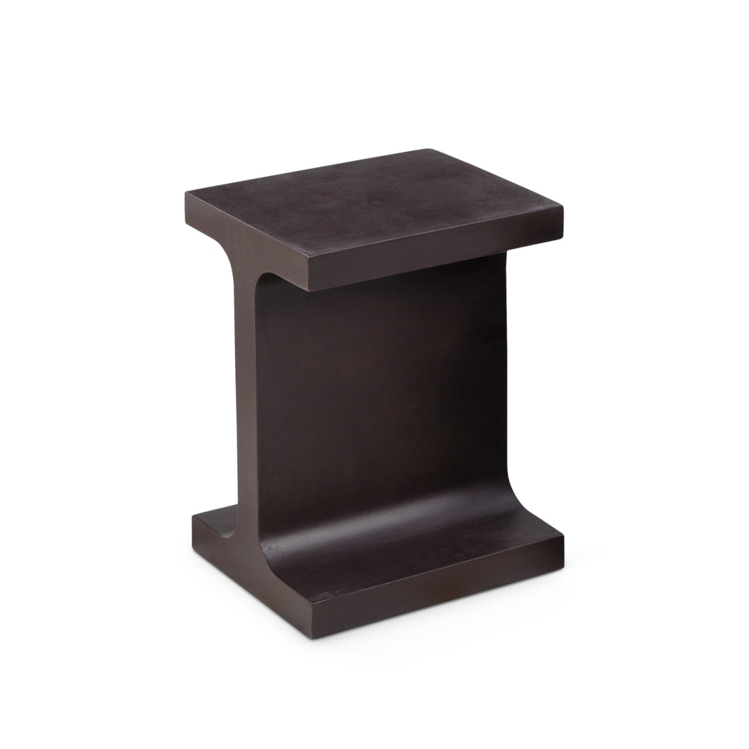 Justin End Table - Lava Brown