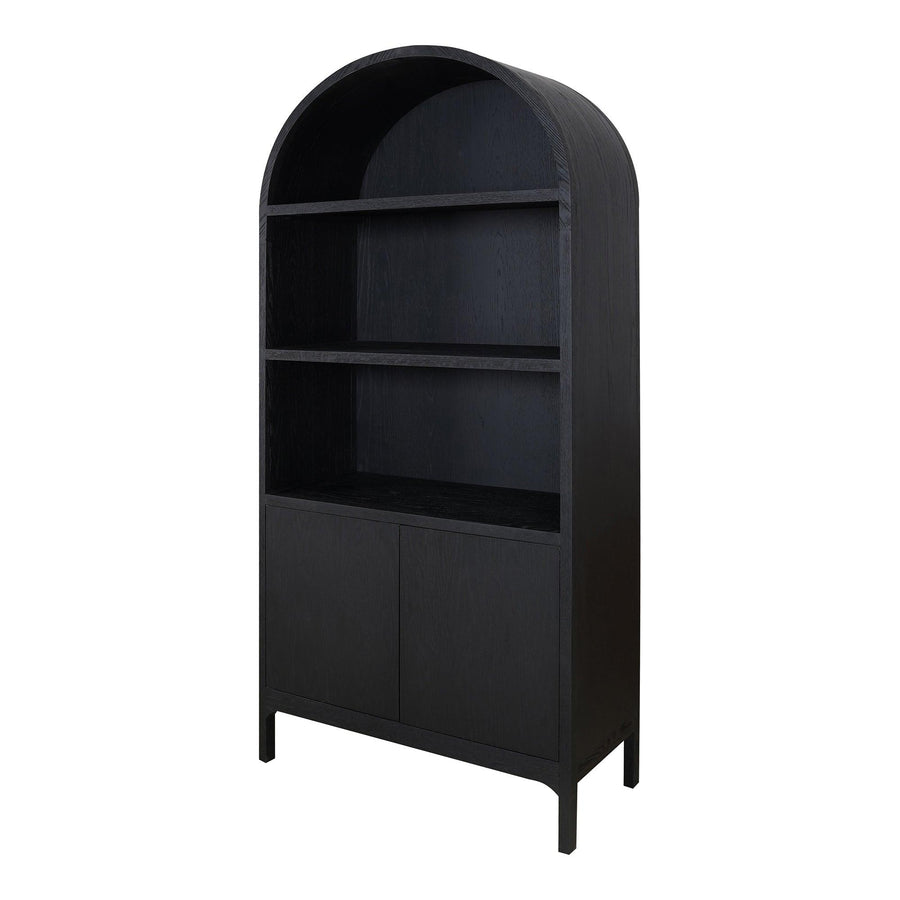 Wilde Display Cabinet Black Oak - SwayLiving