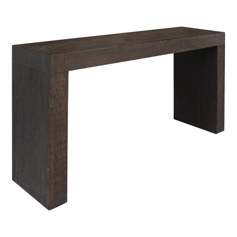 Evander Console Table Rustic Brown - SwayLiving