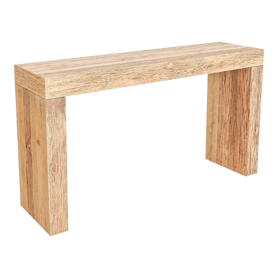 Evander Console Table Aged Oak - SwayLiving