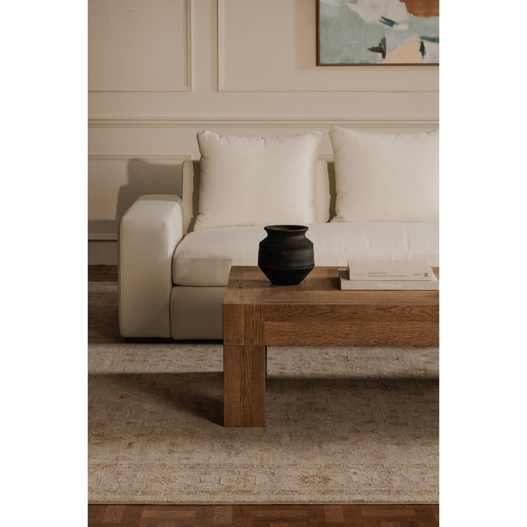 SwayLiving - Evander Coffee Table Rectangle Aged Oak - VL-1091-24 | SwayLiving
