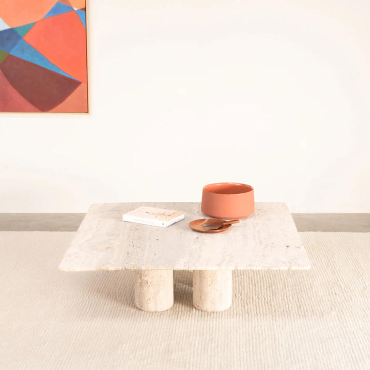 White Travertine  Marble