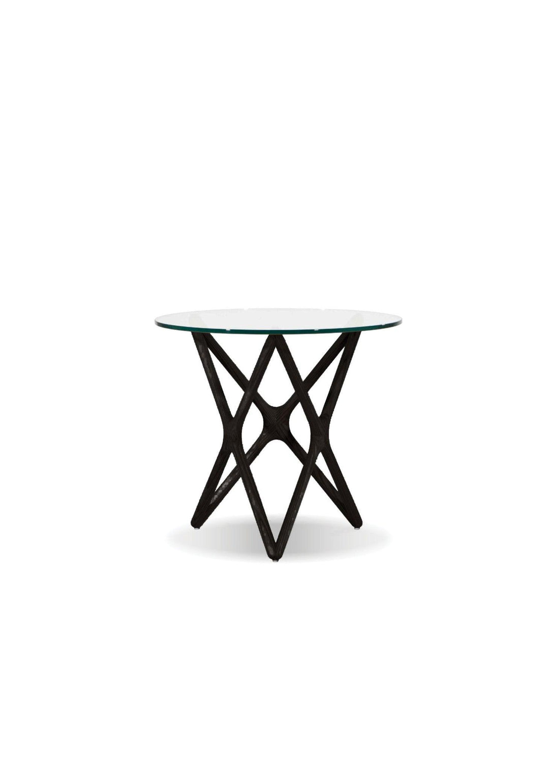 Clear Glass/Ash Stained Black Base