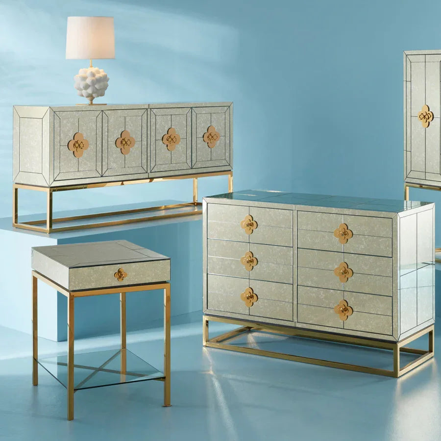 SwayLiving Delphine Six-Drawer Dresser SIDEBOARDS + CREDENZAS
