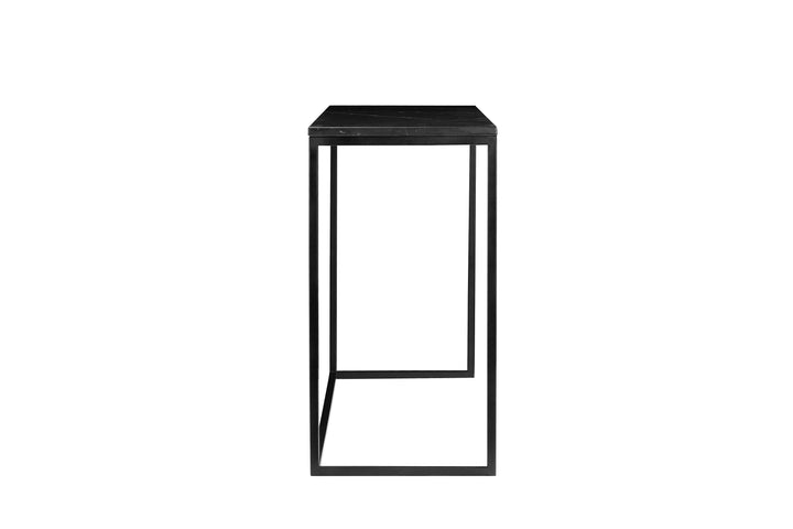 Black Semi-Honed Marble/Black Powder Coated Frame