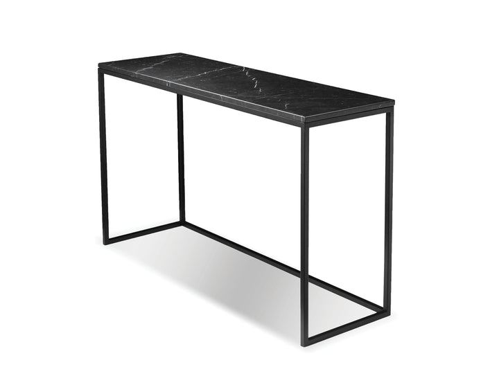 Black Semi-Honed Marble/Black Powder Coated Frame