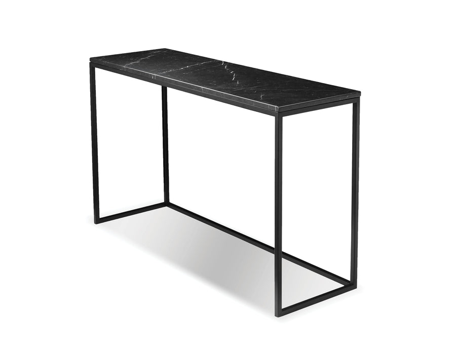 Black Semi-Honed Marble/Black Powder Coated Frame